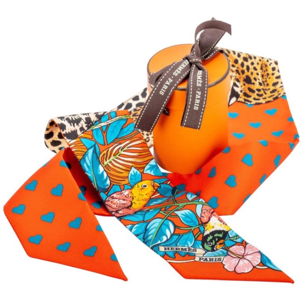 Two Orange/Bleu/Brun Jungle Love Twilly